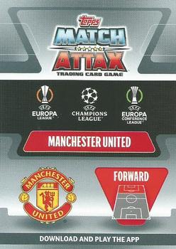2021-22 Topps Match Attax Champions & Europa League - Gold Limited Edition #LE1 Mason Greenwood Back