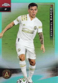 2021 Topps Chrome MLS - Aqua Refractor #76 Ezequiel Barco Front