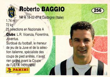 1994 Panini French League #256 Roberto Baggio Back
