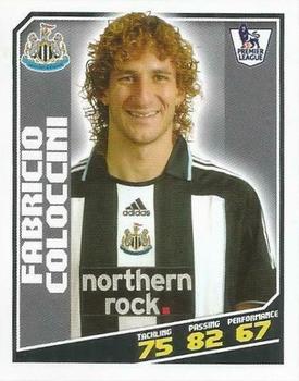 2008-09 Topps Premier League Sticker Collection #319 Fabricio Coloccini Front