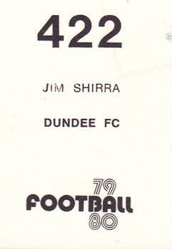 1979-80 Transimage Football Stickers #422 Jim Shirra Back