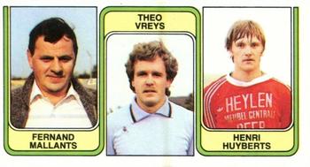 1982-83 Panini Football 83 (Belgium) #423 Fernand Mallants  / Theo Vreys / Henri Huyberts Front