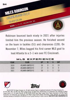 2022 Topps MLS #54 Miles Robinson Back