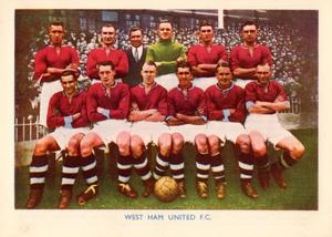 1938 Shermans Pools Searchlight on Famous Teams #NNO West Ham United Front