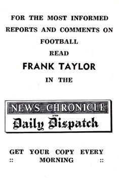 1955 News Chronicle Newcastle United #NNO Jimmy Scoular Back