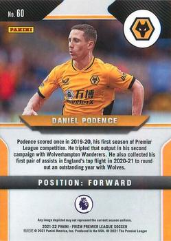 2021-22 Panini Prizm Premier League #60 Daniel Podence Back