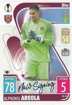 2021-22 Topps Match Attax Champions & Europa League - New Signing #NS40 Alphonse Areola Front