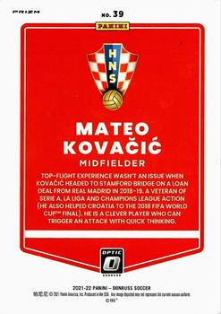 2021-22 Donruss - Optic Holo #39 Mateo Kovacic Back