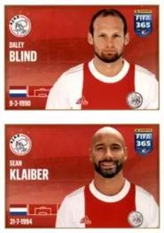 2022 Panini FIFA 365 The Golden World of Football #305a / 305b Daley Blind / Sean Klaiber Front