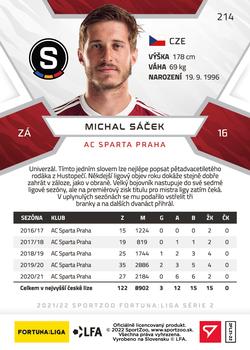 2021-22 SportZoo Fortuna:Liga #214 Michal Sacek Back