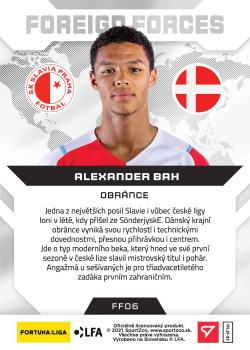 2021-22 SportZoo Fortuna:Liga - Foreign Forces #FF06 Alexander Bah Back