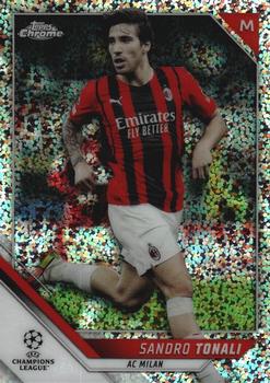 2021-22 Topps Chrome UEFA Champions League - Speckle Refractor #147 Sandro Tonali Front