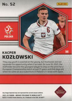 2021-22 Panini Mosaic Road to FIFA World Cup #52 Kacper Kozlowski Back