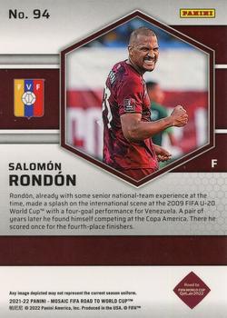 2021-22 Panini Mosaic Road to FIFA World Cup #94 Salomon Rondon Back