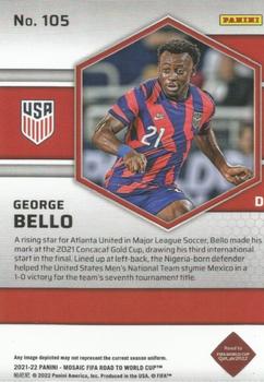 2021-22 Panini Mosaic Road to FIFA World Cup #105 George Bello Back