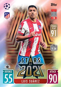 2021-22 Topps Match Attax Champions & Europa League Extra - Stars of 2021 #STA5 Luis Suárez Front