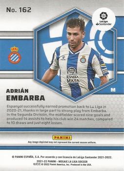 2021-22 Panini Mosaic La Liga #162 Adrian Embarba Back