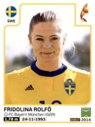 2017 Panini UEFA Women's EURO 2017 The Netherlands Stickers #130 Fridolina Rolfö Front