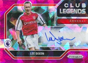 2021-22 Panini Prizm Premier League - Club Legends Signatures Prizms Pink Ice #CL-LD Lee Dixon Front