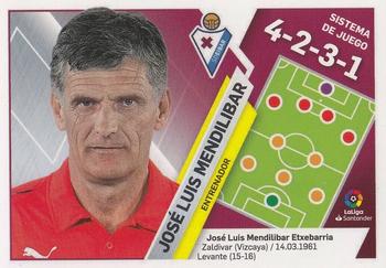 2019-20 Panini LaLiga Santander Este Stickers - Escudos / Entrenadores #14 Jose Luis Mendilibar Front