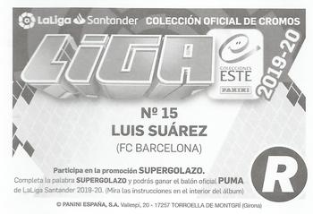 2019-20 Panini LaLiga Santander Este Stickers - FC Barcelona #15 Luis Suárez Back