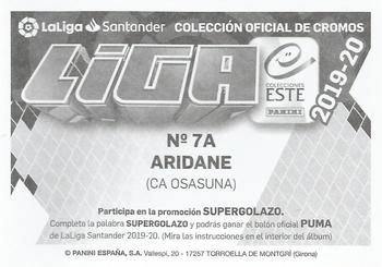 2019-20 Panini LaLiga Santander Este Stickers - CA Osasuna #7A Aridane Hernandez Back