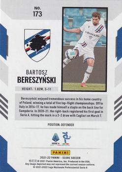 2021-22 Score Serie A - Red Lasers #173 Bartosz Bereszynski Back