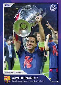 2022 Topps UEFA Champions League 30 Seasons Celebration #006 Xavi Hernández Front