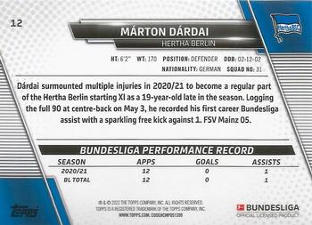 2021-22 Topps Bundesliga - Speckle Foil #12 Márton Dárdai Back