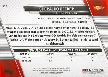 2021-22 Topps Bundesliga - Speckle Foil #23 Sheraldo Becker Back