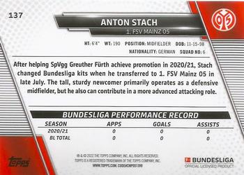 2021-22 Topps Bundesliga - Speckle Foil #137 Anton Stach Back