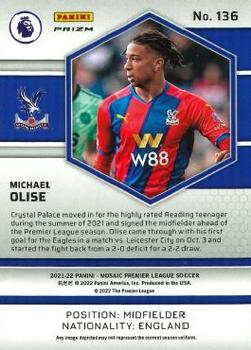 2021-22 Panini Mosaic Premier League - Mosaic #136 Michael Olise Back