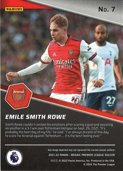 2021-22 Panini Mosaic Premier League - Breakaway #7 Emile Smith Rowe Back