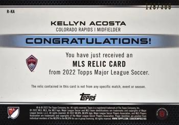 2022 Topps MLS - Relics #R-KA Kellyn Acosta Back