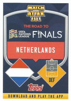 2022-23 Topps Match Attax 101 Road to UEFA Nations League Finals #CD11 Virgil van Dijk Back