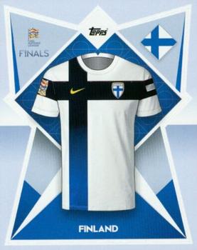 2022-23 Topps Road to UEFA Nations League Finals Sticker Collection #187 Finland Kit Front