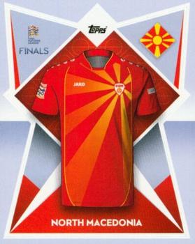 2022-23 Topps Road to UEFA Nations League Finals Sticker Collection #207 North Macedonia Kit Front