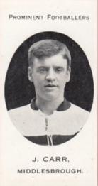 1913 Taddy & Co. Prominent Footballers Series 3 #NNO Jackie Carr Front