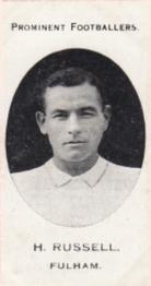 1913 Taddy & Co. Prominent Footballers Series 3 #NNO Harry Russell Front