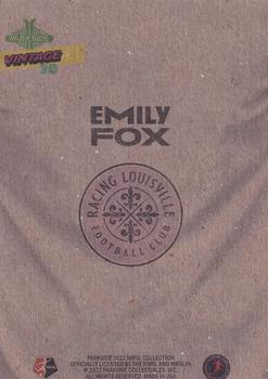 2022 Parkside NWSL - Vintage Black & White #30 Emily Fox Back