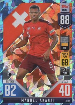 2022-23 Topps Match Attax 101 Road to UEFA Nations League Finals - Blue Crystal #CD88 Manuel Akanji Front
