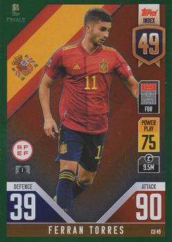 2022-23 Topps Match Attax 101 Road to UEFA Nations League Finals - Green Foil #CD49 Ferran Torres Front