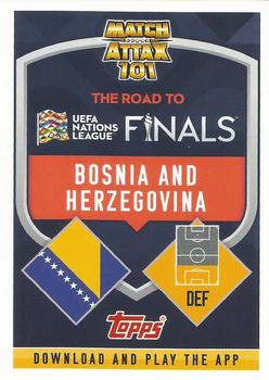 2022-23 Topps Match Attax 101 Road to UEFA Nations League Finals - International Star Blue Crystal #IS18 Sead Kolasinac Back