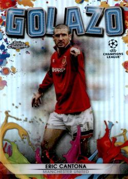 2021-22 Topps Chrome UEFA Champions League - Golazo #G-8 Eric Cantona Front