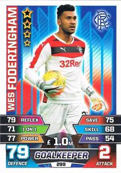 2015-16 Topps Match Attax SPFL #299 Wes Foderingham Front