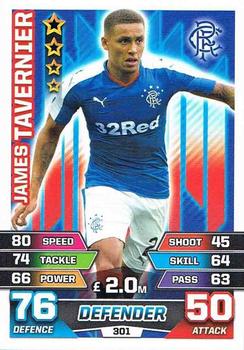 2015-16 Topps Match Attax SPFL #301 James Tavernier Front