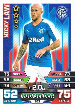 2015-16 Topps Match Attax SPFL #303 Nicky Law Front
