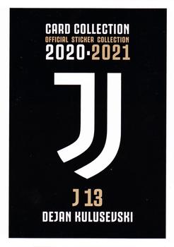 2020-21 Euro Publishing Juventus Official Sticker Collection - Cards #J13 Dejan Kulusevski Back