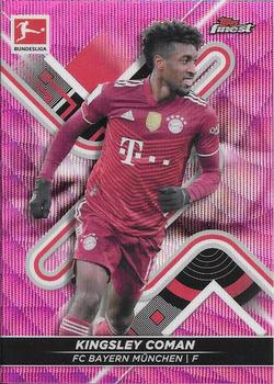 2021-22 Finest Bundesliga - Pink Wave Refractor #133 Kingsley Coman Front