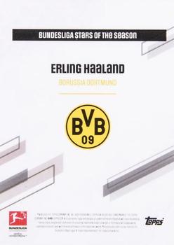 2021-22 Topps Bundesliga Stars of the Season - Autographs #NNO Erling Haaland Back